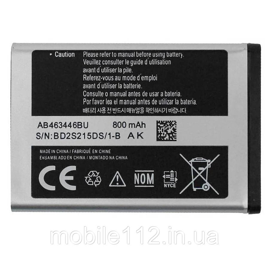 Батарея (акумулятор) Samsung AB463446BU оріг B110 B130 B220 B300 B320 B520 C120 C130 C140 C160 C240 C250 C260 C270 C300 C3010 800, фото 1