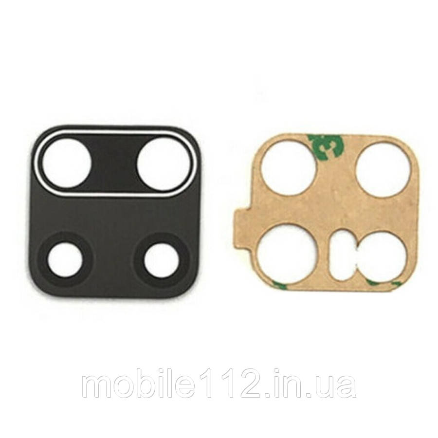 Скло камери Xiaomi Redmi Note 9 19,8 x 19,8 мм (чорне), фото 1