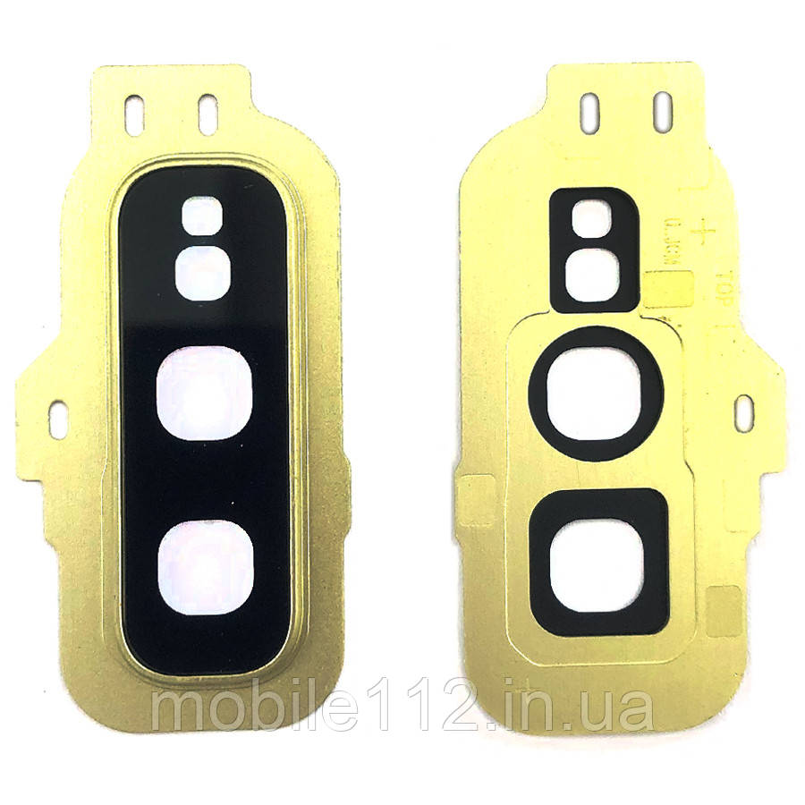 Скло камери Samsung Galaxy S10e G970F (жовте у рамці), фото 1