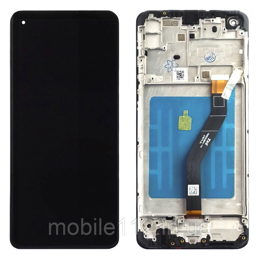 Екран (дисплей) Samsung Galaxy A21 A215F з тачскріном оригінал Китай з рамкою