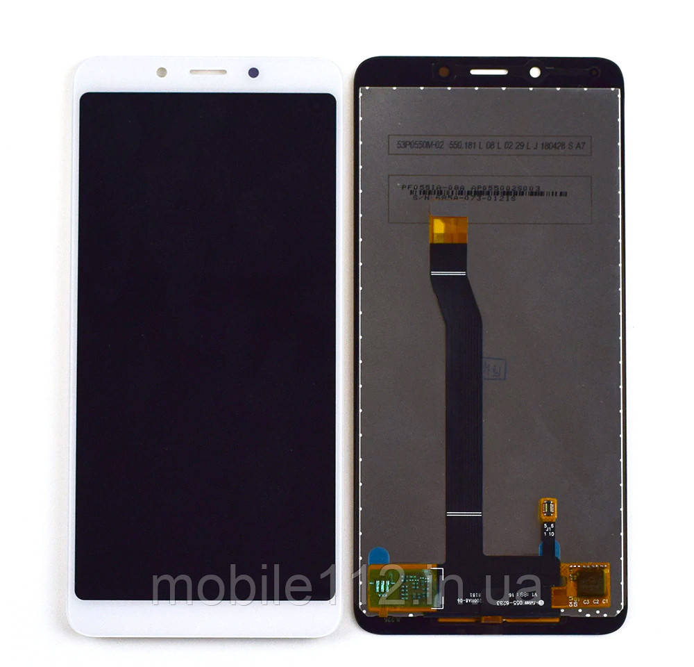 Екран (дисплей) Xiaomi Redmi 6, Redmi 6A M1804C3DG з тачскріном білий