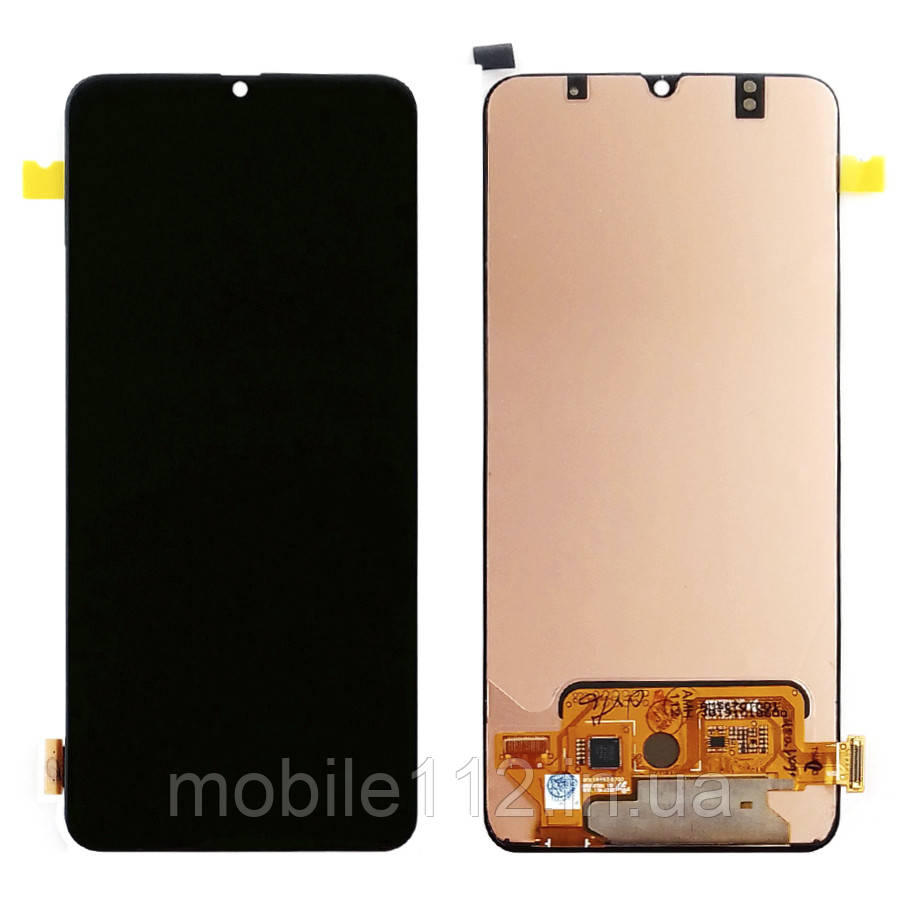 Екран (дисплей) Samsung Galaxy A70s A707F з тачскріном чорний оригінал Китай