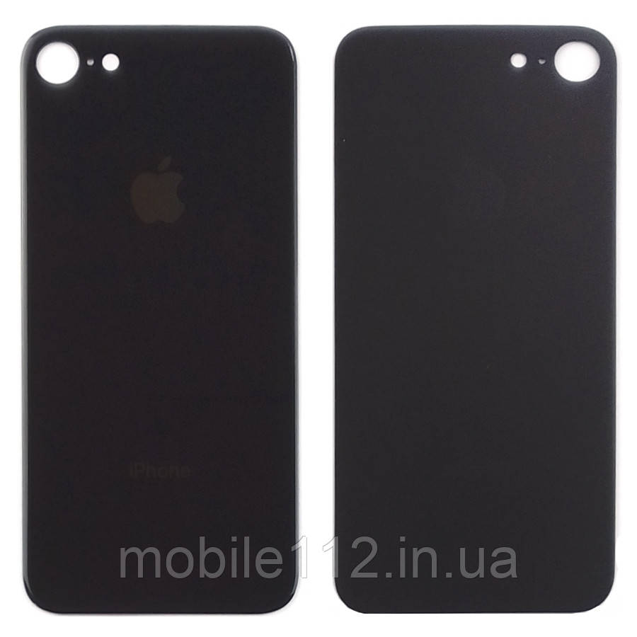 Задня кришка Apple iPhone 8 чорна оригінал Китай з великим отвором