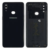 Задня кришка Samsung Galaxy A10s 2019 A107F (чорна зі склом камери)