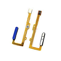 Шлейф Huawei Nova 5T, Honor 20 YAL-L21, Honor 20 Pro зі сканером відбитка пальця фіолетовий