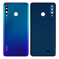 Задня кришка Huawei P30 Lite MAR-LX1 24MP синя оригінал Китай зі склом камери