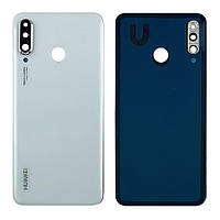 Задняя крышка Huawei P30 Lite MAR-LX1 24MP белая оригинал Китай со стеклом камеры