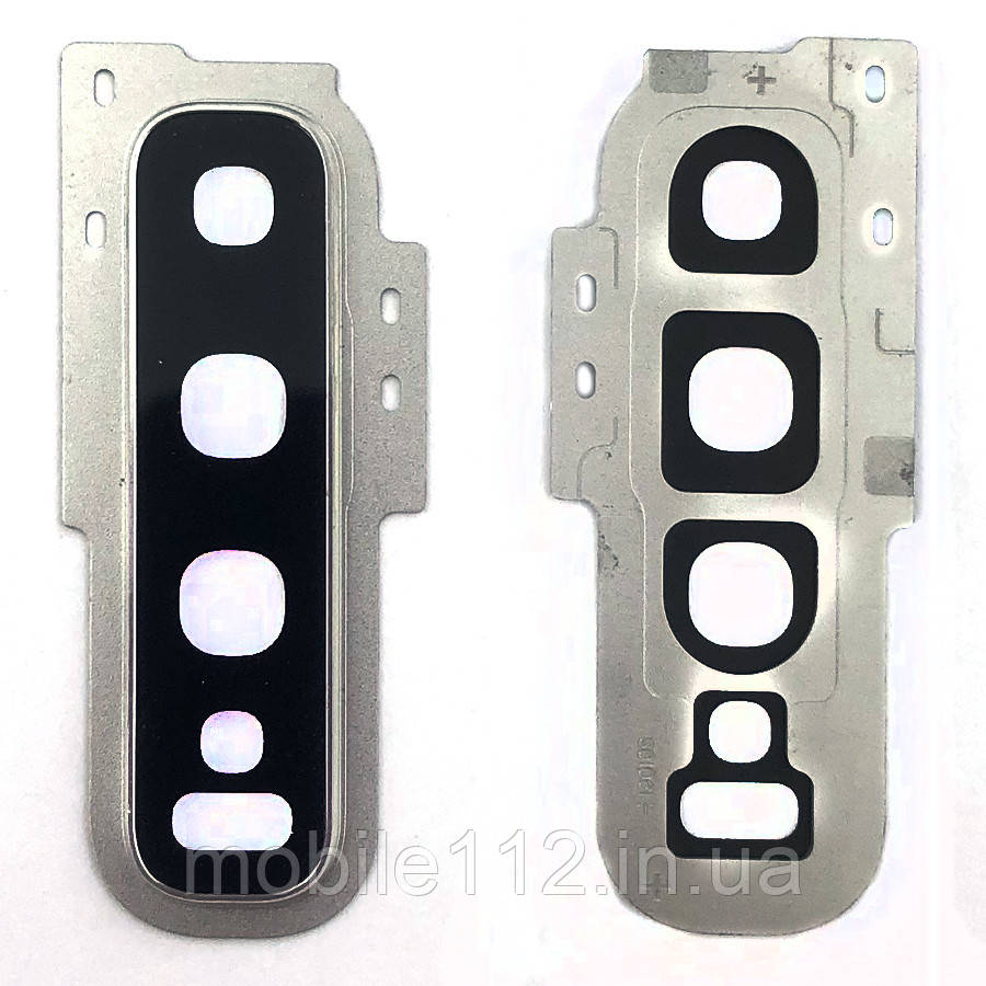 Скло камери Samsung Galaxy S10 G973F, S10 Plus G975F (біле в рамці для S10), фото 1