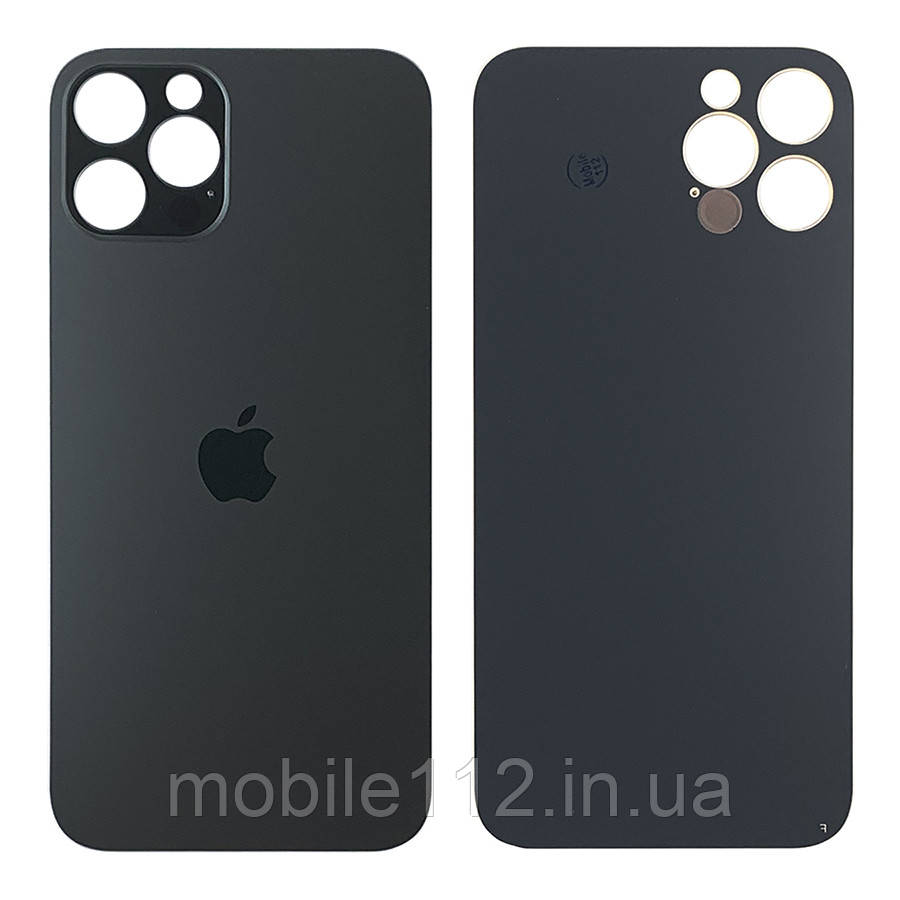 Задня кришка Apple iPhone 12 Pro сіра оригінал Китай з великим отвором