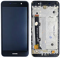 Экран (дисплей) Huawei Y6 Pro TIT-U02 Enjoy 5 HONOR 4C PRO, TIT-L01 + тачскрин черный с рамкой