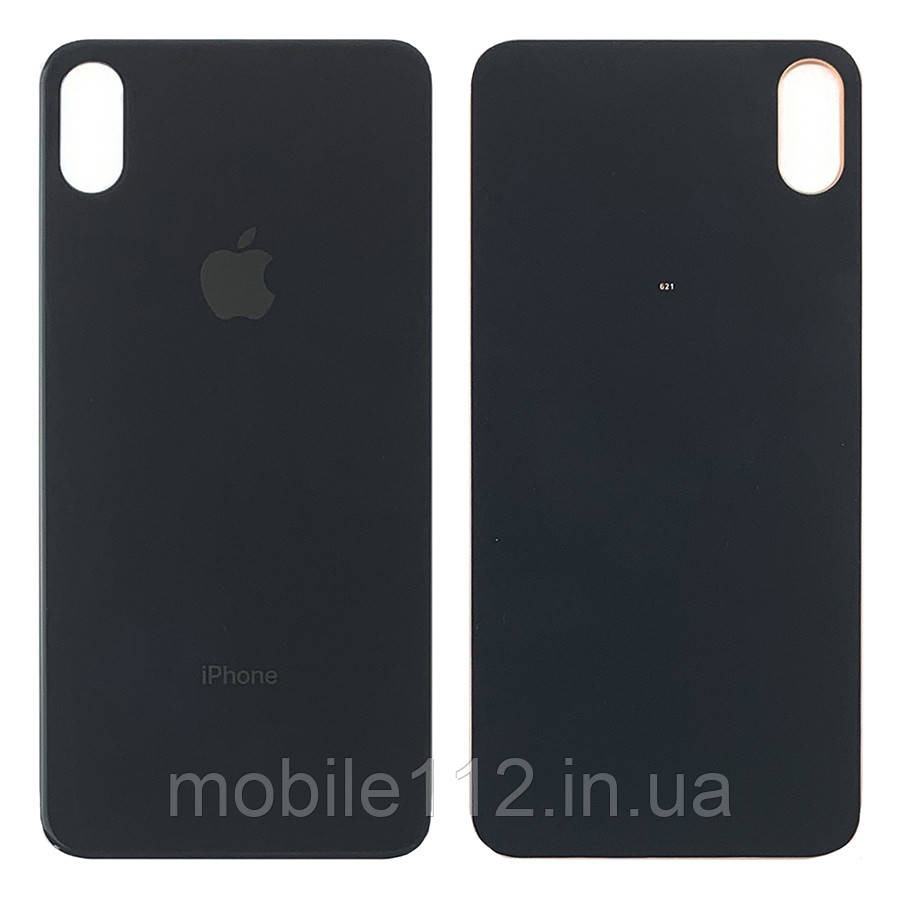 Задня кришка Apple iPhone XS Max чорна оригінал Китай з великим отвором