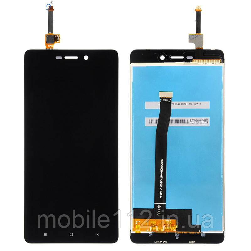 Дисплей (екран) Xiaomi Redmi 3 3 Pro 3S 3X з тачскріном (чорний), фото 1