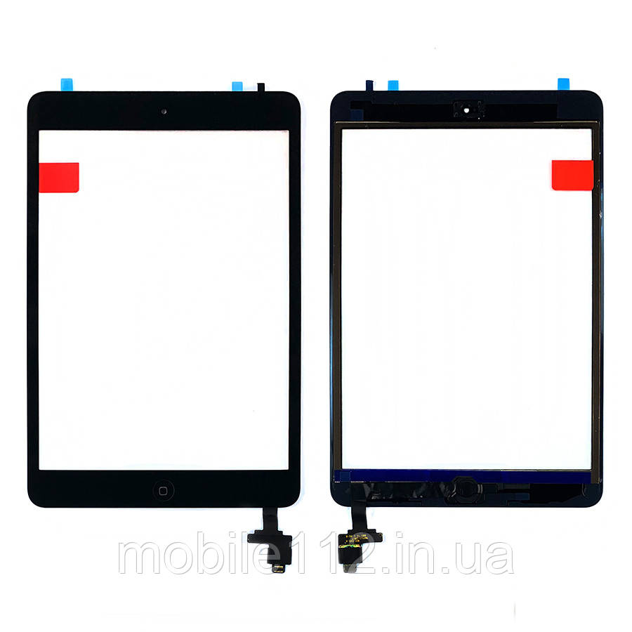 Сенсор (тачскрін) Apple iPad mini, iPad mini 2 Retina чорний оригінал Китай повний із кнопкою