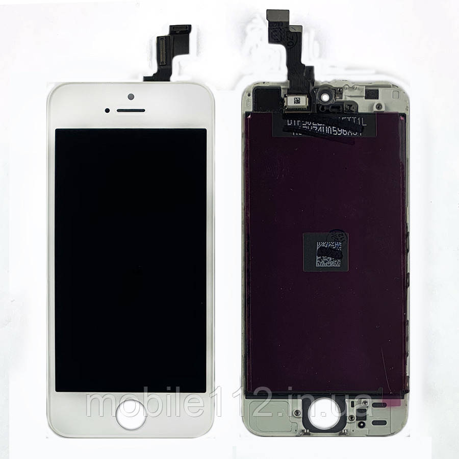 Екран (дисплей) Apple iPhone 5S SE з тачскріном білий оригінал Китай