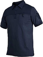 Navy-short Medium Мужские футболки-поло MAGCOMSEN с 2 карманами на молнии и петлями, хлопковые тактически