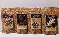Упаковка зернової ароматизованої кави Лісовий горіх, Кориця Шоколад, Ірландський крем, Ваніль-Бурбон Кавові шедеври