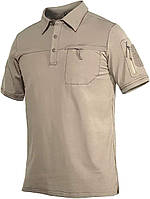 Khaki-short Small Мужские футболки-поло MAGCOMSEN с 2 карманами на молнии и петлями, хлопковые тактически