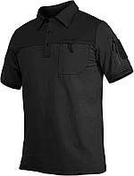 Black-short Medium Мужские футболки-поло MAGCOMSEN с 2 карманами на молнии и петлями, хлопковые тактическ