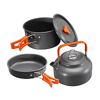 Набор Туристической Посуды 3 в 1 Cooking Set