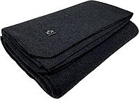 Charcoal Шерстяное одеяло Arcturus Military - 4,5 фунта, теплое, толстое, можно стирать, большое 64 x 88