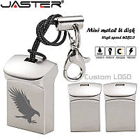 Флешка. 32 GB. USB Накопитель. Флеш-накопитель. Jaster. С кольцом. Металл