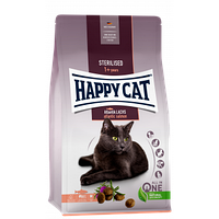 Happy Cat Sterilised Atlantik Lachs - Сухой корм для взрослых стерилизованных кошек со вкусом лосося, 10 кг