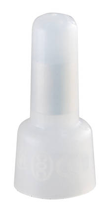 З'єднувальний ізоляційний затискач Капелюшок Білий S-4 (100шт.) АСКО-УКРЕМ для проводів 2мм, фото 1