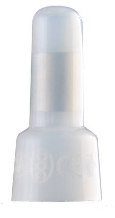 З'єднувальний ізоляційний затискач Капелюшок Білий S-4 (100шт.) АСКО-УКРЕМ для проводів 2мм, фото 2