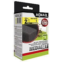 AquaEL Media Set Standard Губка вкладыш для внутреннего фильтра Aquael FAN-1 Plus, 2 шт.