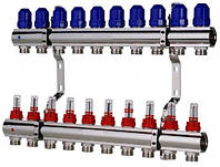 KP KR.1110-10 1”x10 WAYS коллекторный блок с расходомерами