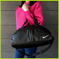 Женская городская сумка Nike для фитнеса и тренировок Спортивные сумки Найк из эко кожи