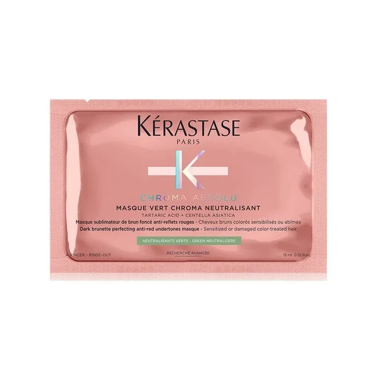 Kérastase Chroma Absolu Masque Vert Chroma Neutralisant маска для волосся для нейтралізації червоних тонів 15 мл