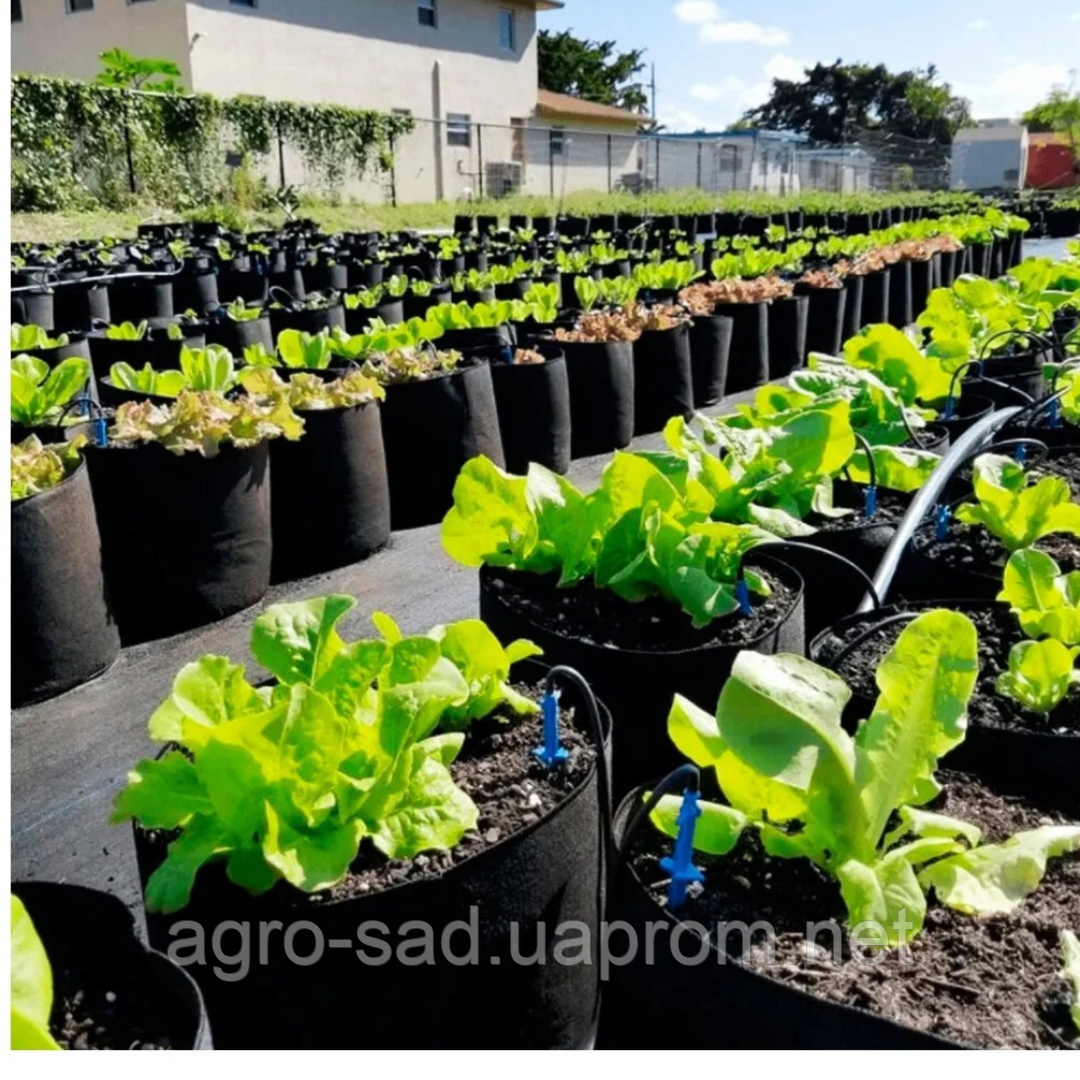 Grow Bag 3,5 литра Тканевый горшок / контейнер для растений (плотность 70 г/м2) - фото 8 - id-p1466982136