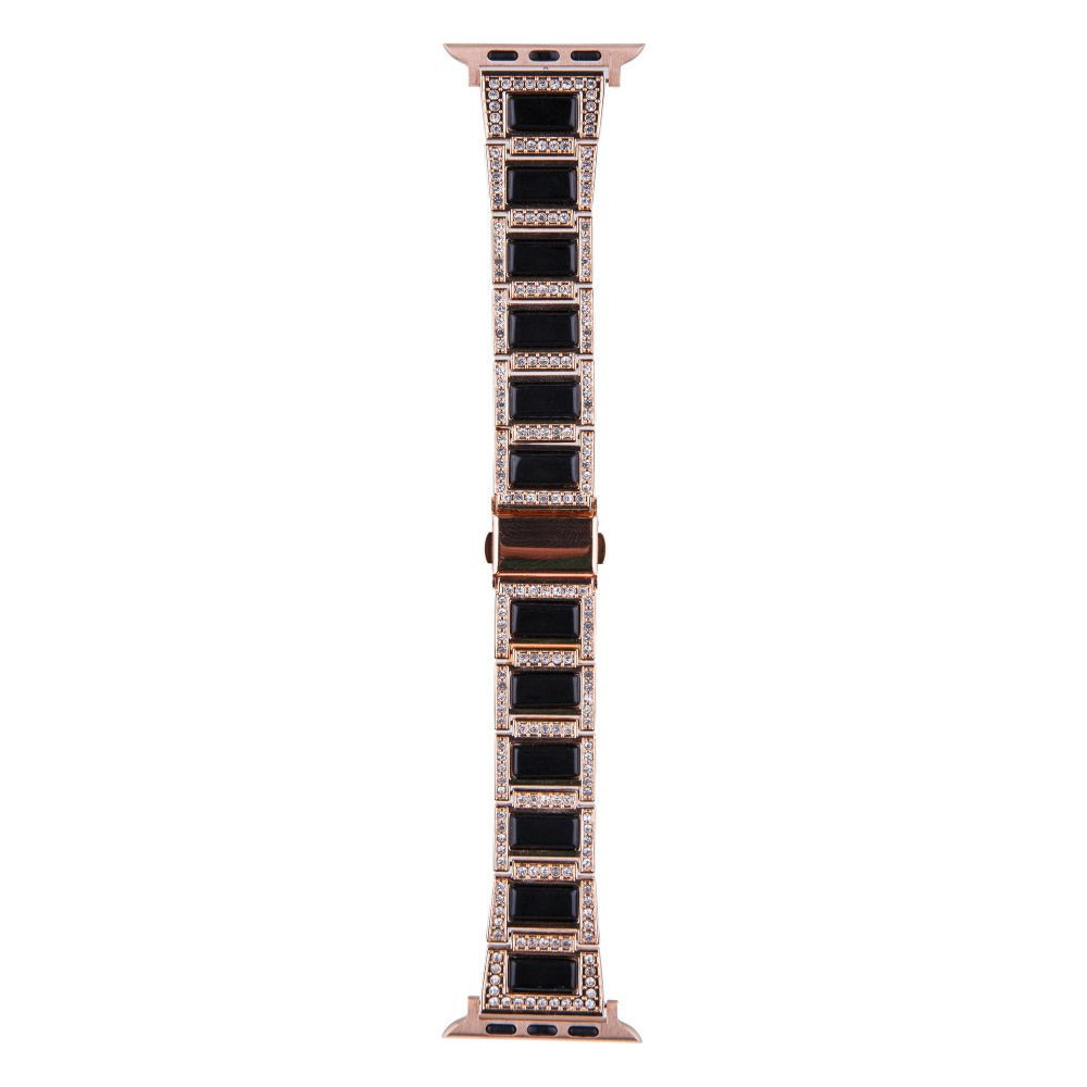 Ремінець для Apple Watch (42-44mm) Metal Cat Rose+Black