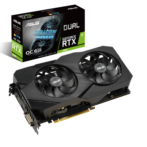 Відеокарта Asus GeForce RTX 2060 O6G-EVO 6 GB GDDR6 Refurbished