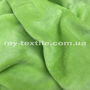 Трикотаж Велюр натуральний хб Туреччина 180 см Салатовий