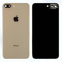Задняя крышка Apple iPhone 8 Plus золотистая оригинал Китай со стеклом камеры