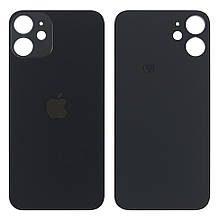 Задня кришка Apple iPhone 12 Mini чорна оригінал Китай з великим отвором