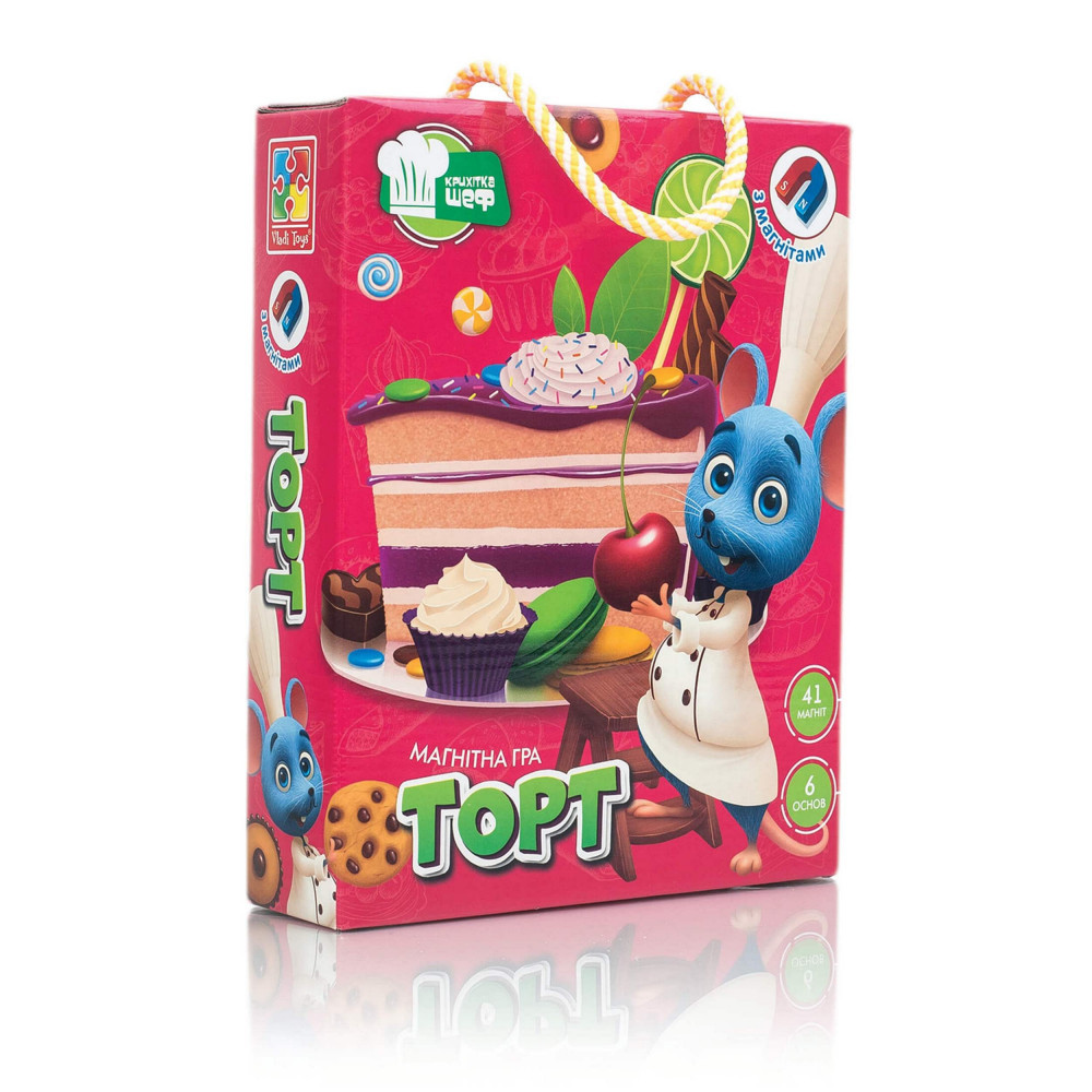 Гра магнітна Vladi Toys Торт (Укр) (VT3004-01), фото 1