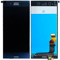 Екран (дисплей) Sony Xperia XZ Premium G8142 G8141 SO-04J + тачскрин черный (темно синий) оригинал Китай