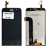 Екран (дисплей) Asus ZenFone Go ZB500KG X00BD + тачскрин черный