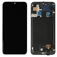 Дисплей (екран) Samsung Galaxy A50 2019 A505F з тачскріном (OLED Big LCD з рамкою)