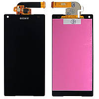 Екран (дисплей) Sony Xperia Z5 Compact E5803 E5823 + тачскрин черный оригинал Китай