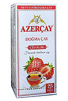 Чай Азерчай Клубника черный с ароматом клубники в пакетиках 25 шт х 1,8 г (1520)