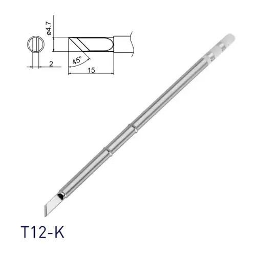 Жало наконечник T12-K ніж для паяльника паяльної станції Hakko T12, фото 1