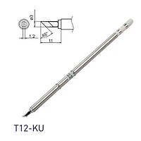 Жало наконечник T12-KU нож для паяльника паяльной станции Hakko T12