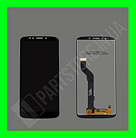 Дисплей Motorola Moto E5 Plus (XT1924) с сенсором, черный (оригинальные комплектующие)