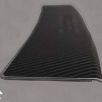 Накладка на бампер із загином Hyundai i30 III FL 5D з 2018- (Carbon)