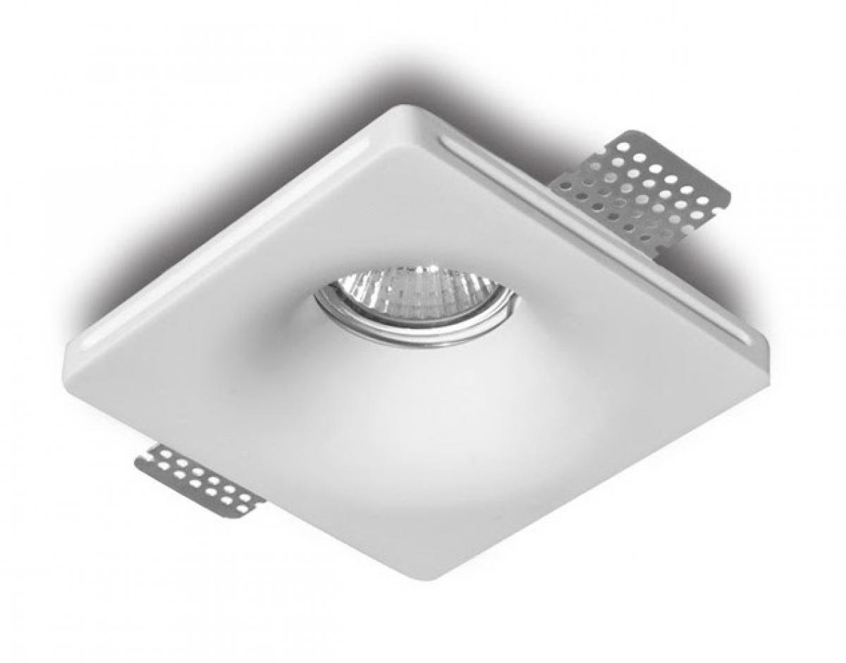 Світильник точковий врізний гіпсовий KLOODI KD-GIPS SQ120 H45, фото 1