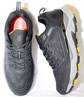 Размеры 40, 41, 42, 43, 44, 45 Кожаные демисезонные водонепроницаемые треккинговые кроссовки Restime, черные